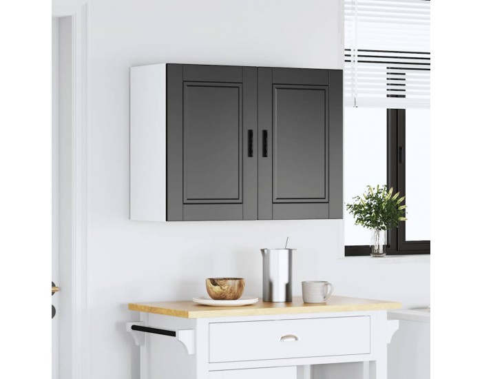 Sonata H Кухненски стенен шкаф Porto, черен, инженерно дърво