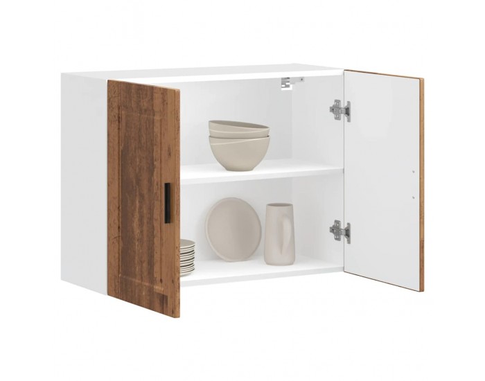 Sonata H Кухненски стенен шкаф Porto, старо дърво, инженерно дърво