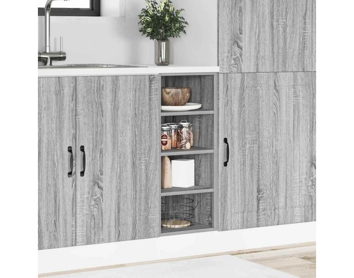 Sonata H Долен шкаф Рига сив, цвят сонома, 30x44,5x81,5 см, инженерно дърво