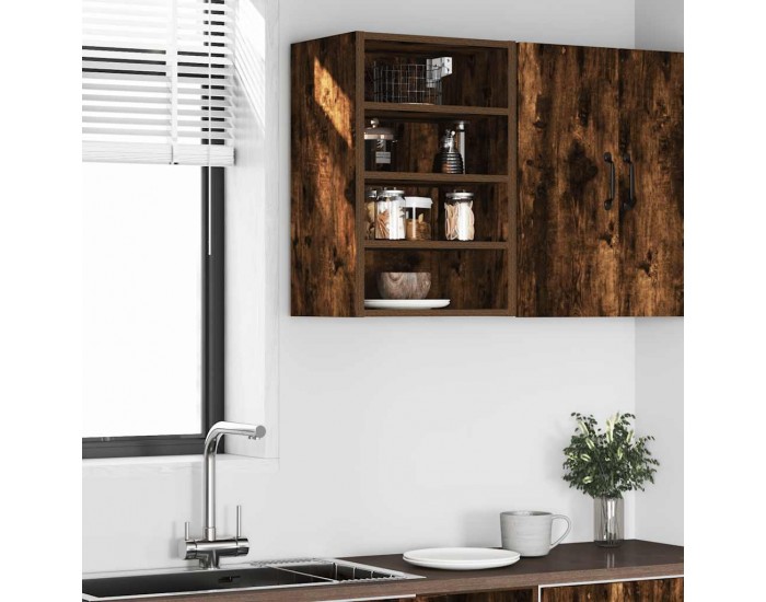 Sonata H Висящ шкаф Рига опушен дъб 40x29,5x60 см Инженерно дърво