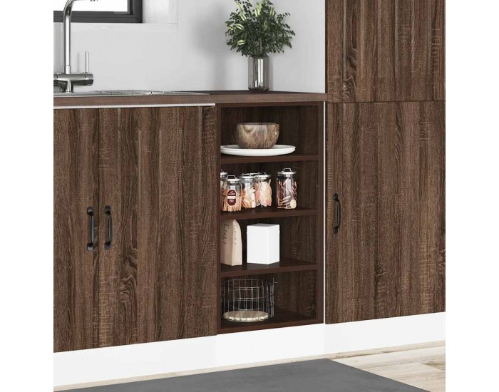 Sonata H Долен шкаф Рига, кафяв дъб, 40x44,5x81,5 см, инженерно дърво