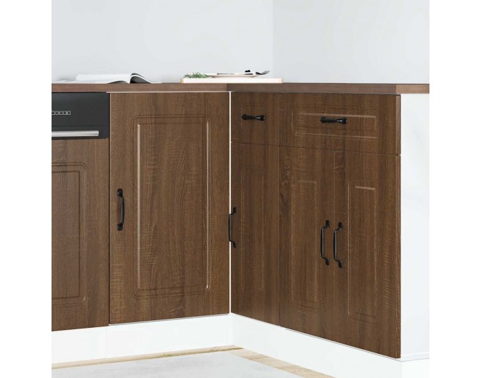 Sonata H Кухненски шкаф, Kalmar, кафяв дъб, инженерно дърво