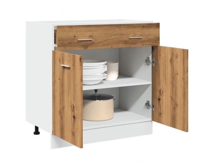 Sonata H Шкаф с чекмеджета Lyon, дъб Artisan, 80x46x81,5 см, инженерно дърво