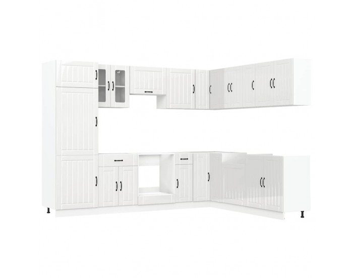 Sonata H Комплект кухненски шкафове от 14 части Lucca, инженерно дърво