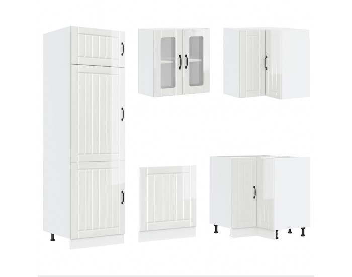 Sonata H Комплект кухненски шкафове от 14 части Lucca, инженерно дърво