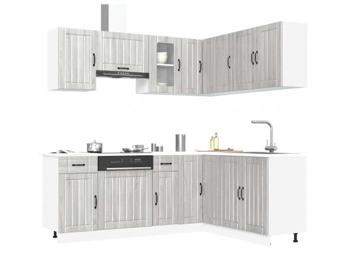 Sonata H Комплект кухненски шкафове от 11 части Lucca, инженерно дърво