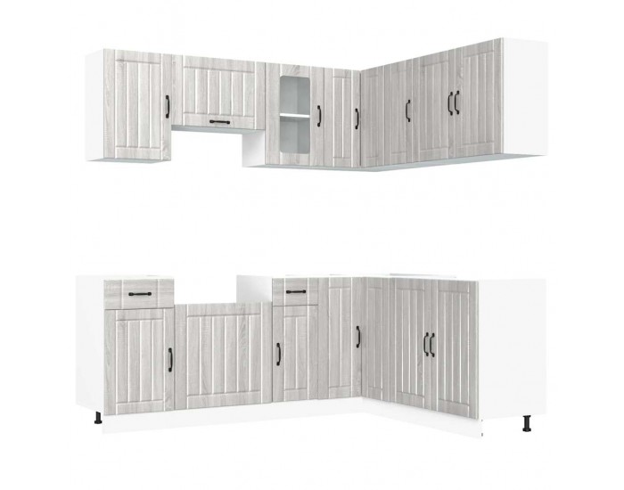 Sonata H Комплект кухненски шкафове от 11 части Lucca, инженерно дърво