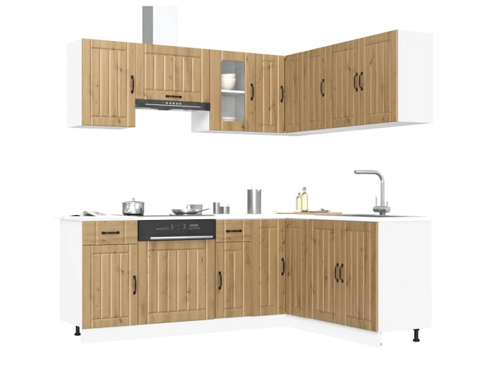 Sonata H Комплект кухненски шкафове от 11 части Lucca, инженерно дърво