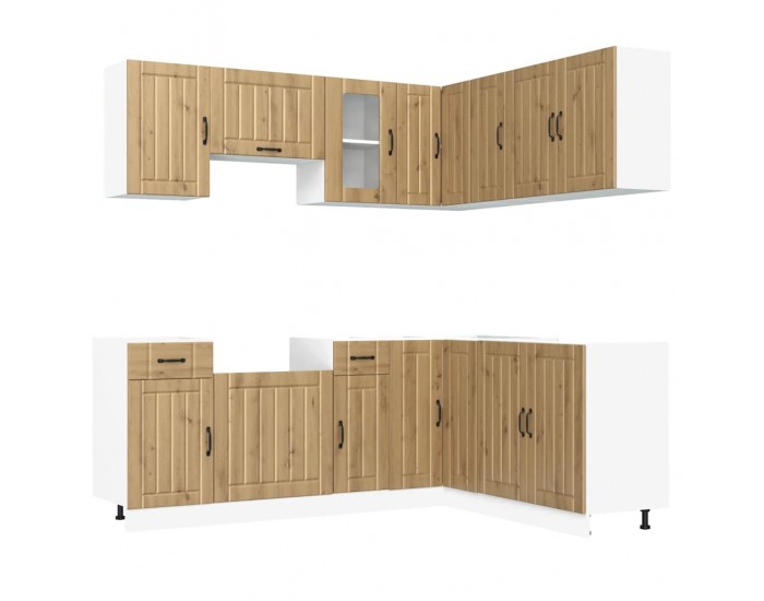 Sonata H Комплект кухненски шкафове от 11 части Lucca, инженерно дърво