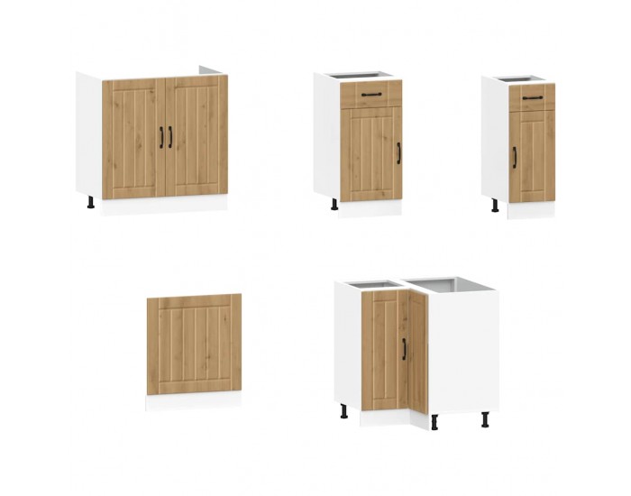 Sonata H Комплект кухненски шкафове от 11 части Lucca, инженерно дърво