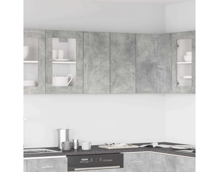 Sonata H Кухненски стенен шкаф Бетон сив 60x31x60 cm Инженерна дървесина