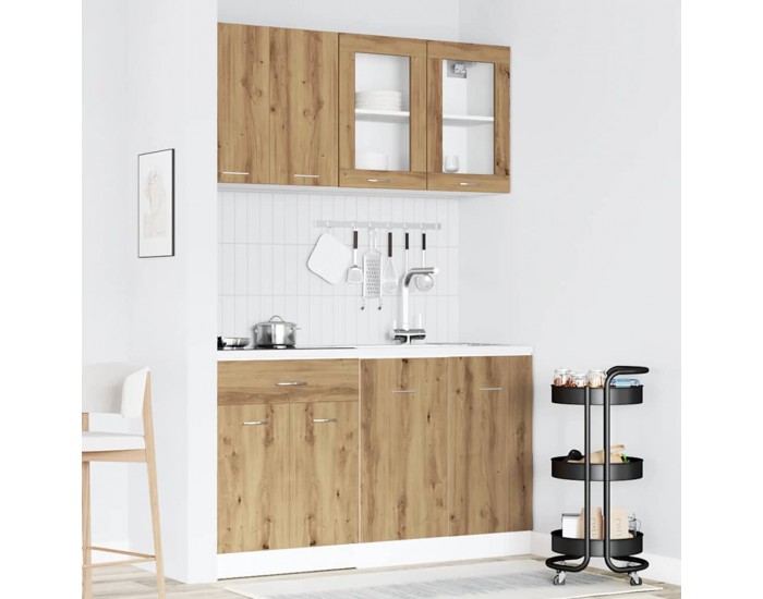 Sonata H Комплект кухненски шкафове от 4 части Lyon от дъб Artisan, инженерна дървесина