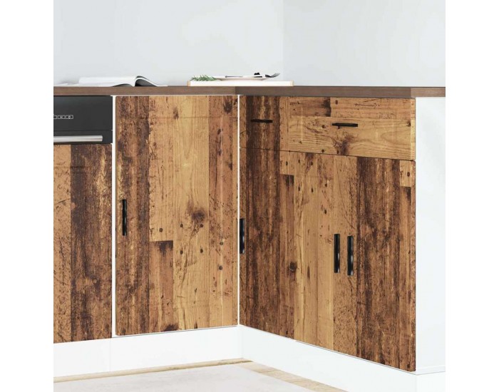 Sonata H Кухненски шкаф Porto, старо дърво, инженерно дърво