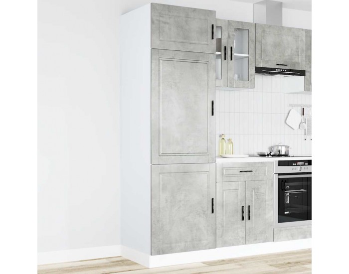Sonata H Кухненски шкаф Porto, бетонно сив, инженерно дърво