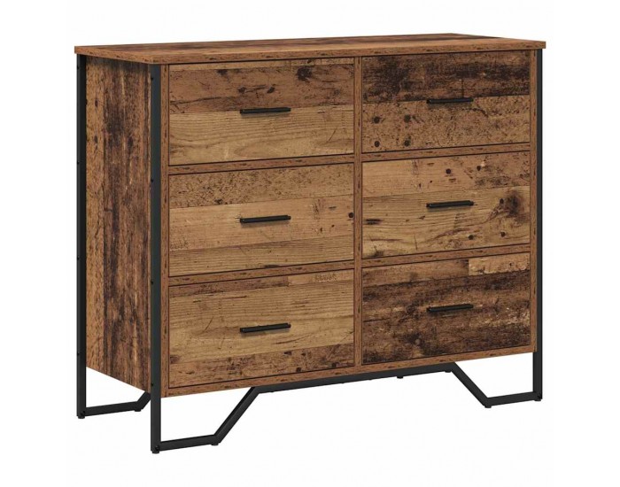 Sonata H Чекмедже Друг Старо дърво 91 x 35.5 x 74.5 см Инженерно дърво