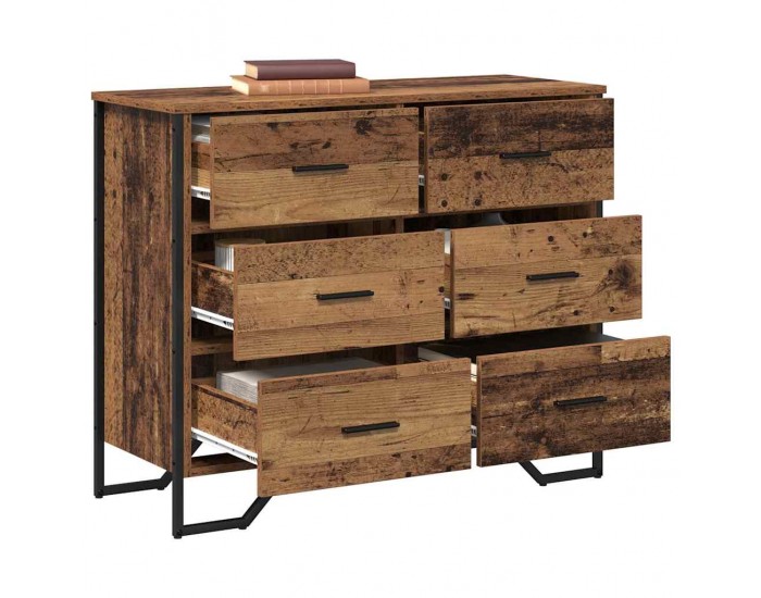 Sonata H Чекмедже Друг Старо дърво 91 x 35.5 x 74.5 см Инженерно дърво