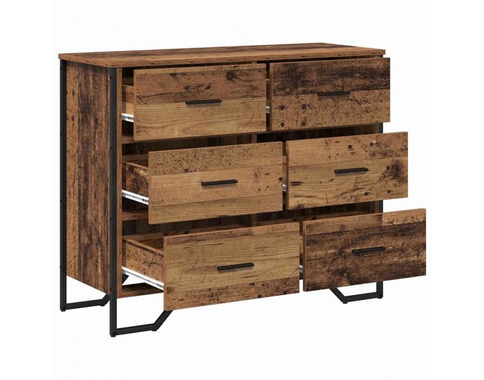 Sonata H Чекмедже Друг Старо дърво 91 x 35.5 x 74.5 см Инженерно дърво