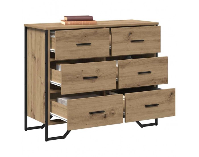 Sonata H Чекмедже Друг дъб артизан 91 x 35.5 x 74.5 см Инженерно дърво Sonata H Чекмедже Друг дъб артизан 91 x 35.5 x 74.5 см Инженерно дърво