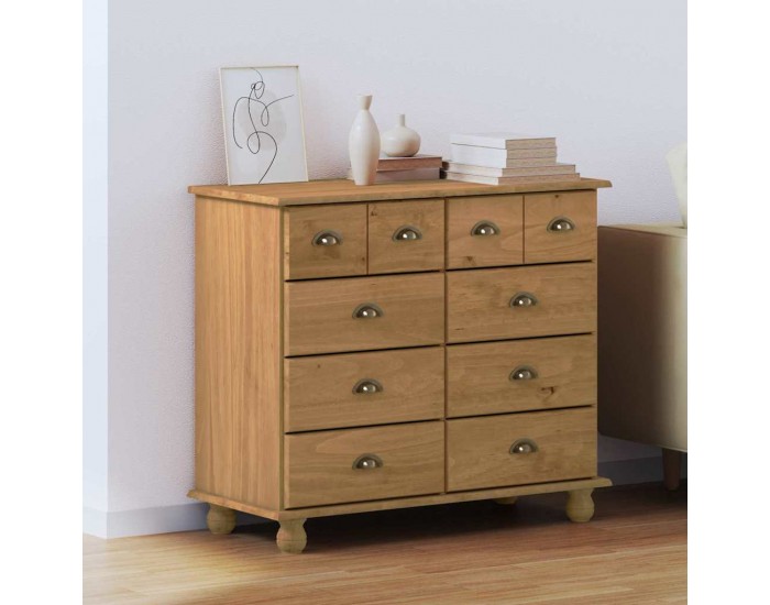 Sonata H Шкаф с чекмеджета с чекмедже ASKIM Кафяво 91 x 40 x 79 см