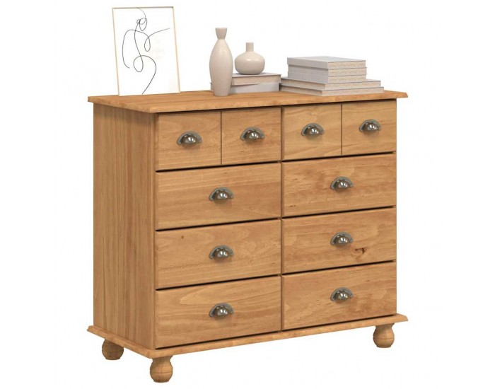 Sonata H Шкаф с чекмеджета с чекмедже ASKIM Кафяво 91 x 40 x 79 см