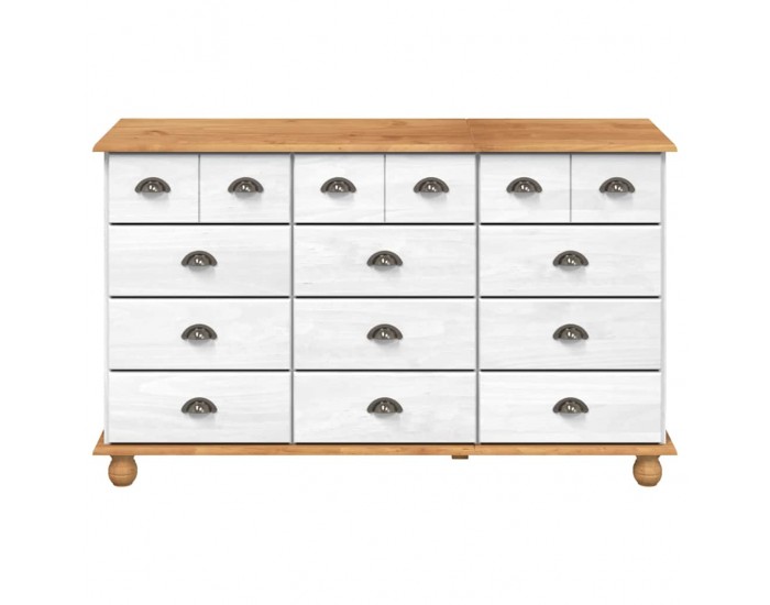 Sonata H Шкаф с чекмеджета с чекмедже ASKIM Бяло 79 x 40 x 133.5 см