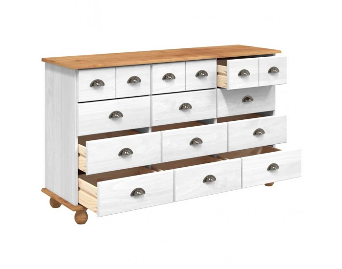 Sonata H Шкаф с чекмеджета с чекмедже ASKIM Бяло 79 x 40 x 133.5 см