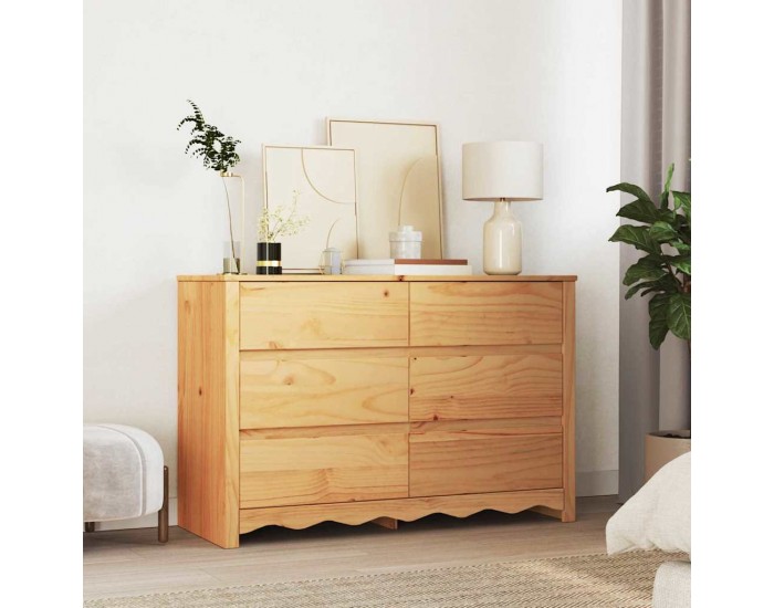 Sonata H Комод Drammen Дъб 111 x 43 x 73.5 см Масивна борова дървесина