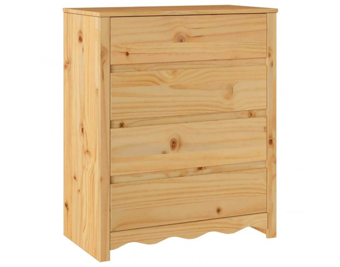 Sonata H Скрин за чекмеджета с чекмедже Drammen Дъб 76.5 x 40 x 91 см