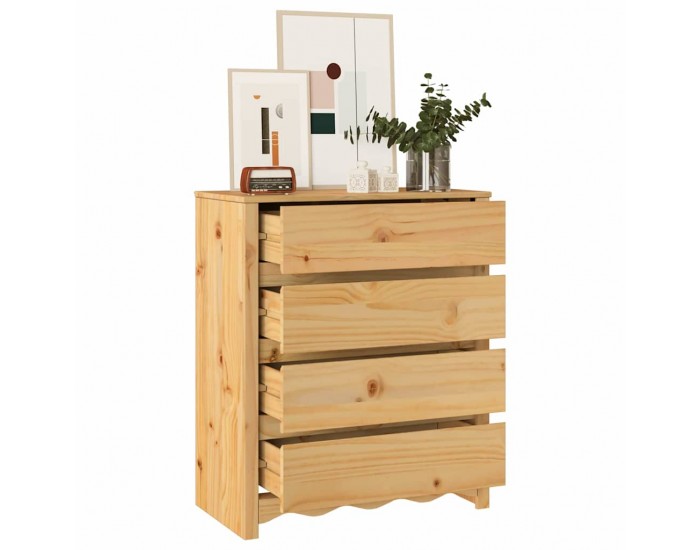 Sonata H Скрин за чекмеджета с чекмедже Drammen Дъб 76.5 x 40 x 91 см