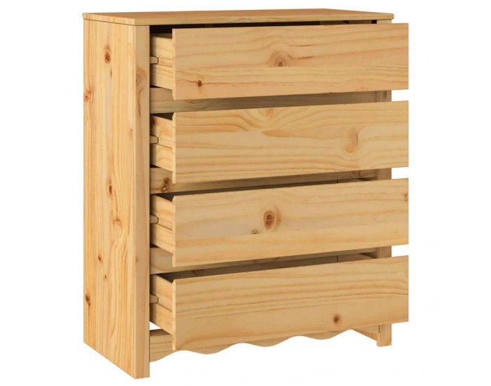 Sonata H Скрин за чекмеджета с чекмедже Drammen Дъб 76.5 x 40 x 91 см