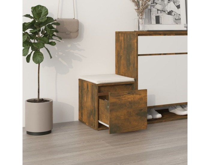 Sonata H Кутия с чекмедже, опушен дъб, 40,5x40x40 см, инженерно дърво Sonata H Кутия с чекмедже, опушен дъб, 40,5x40x40 см, инженерно дърво