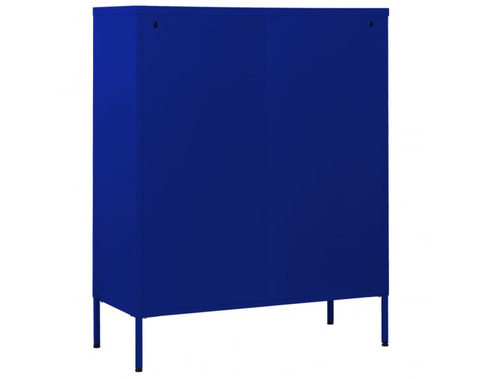 Sonata H Шкаф с чекмеджета, нейви синьо, 80х35х101,5 см, стомана Sonata H Шкаф с чекмеджета, нейви синьо, 80х35х101,5 см, стомана