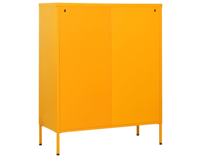 Sonata H Шкаф с чекмеджета, горчица жълто, 80х35х101,5 см, стомана