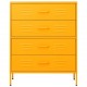 Sonata H Шкаф с чекмеджета, горчица жълто, 80х35х101,5 см, стомана