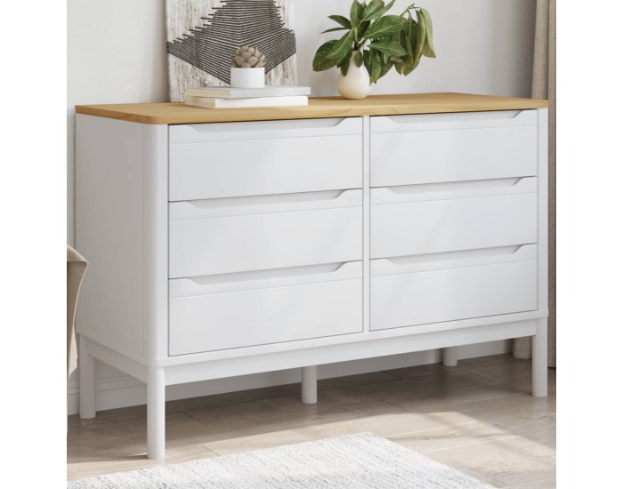 Sonata H Скрин FLORO, бял, бор масив