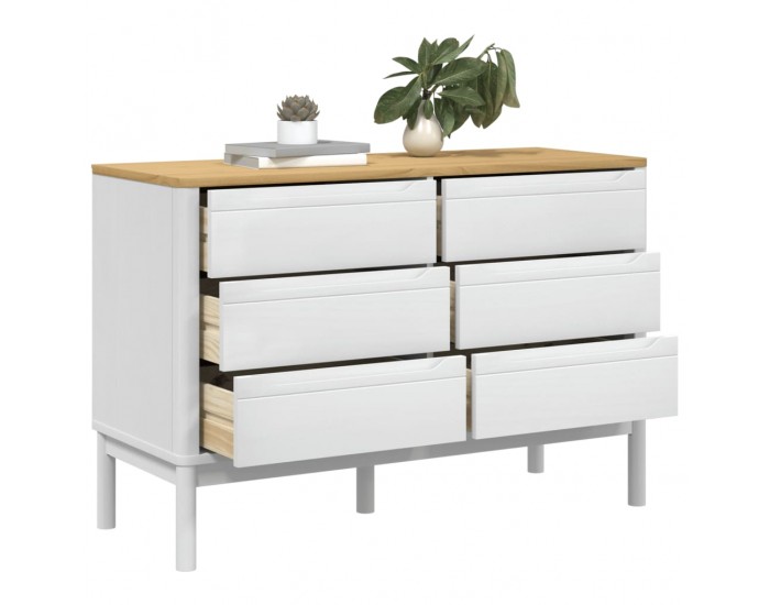 Sonata H Скрин FLORO, бял, бор масив