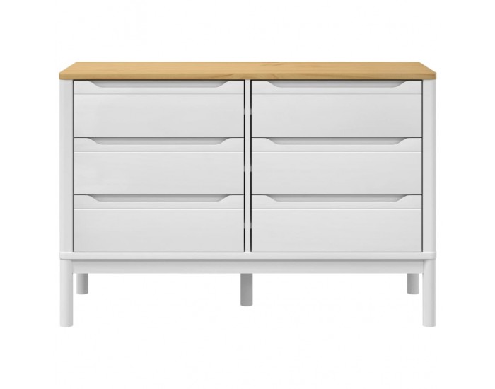 Sonata H Скрин FLORO, бял, бор масив