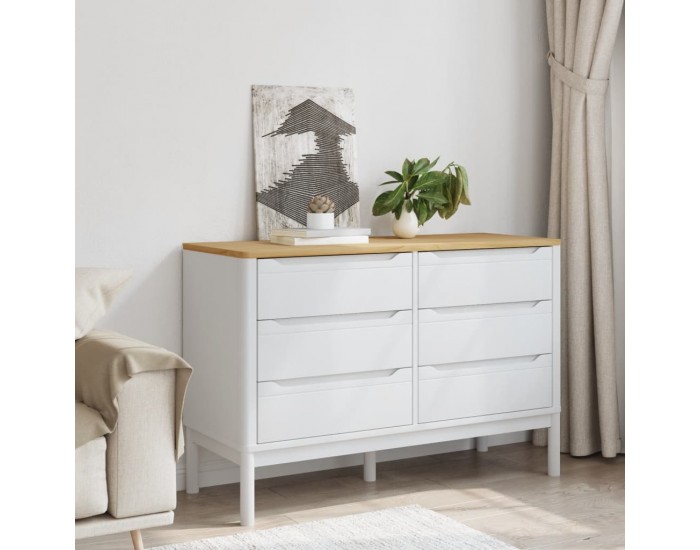 Sonata H Скрин FLORO, бял, бор масив