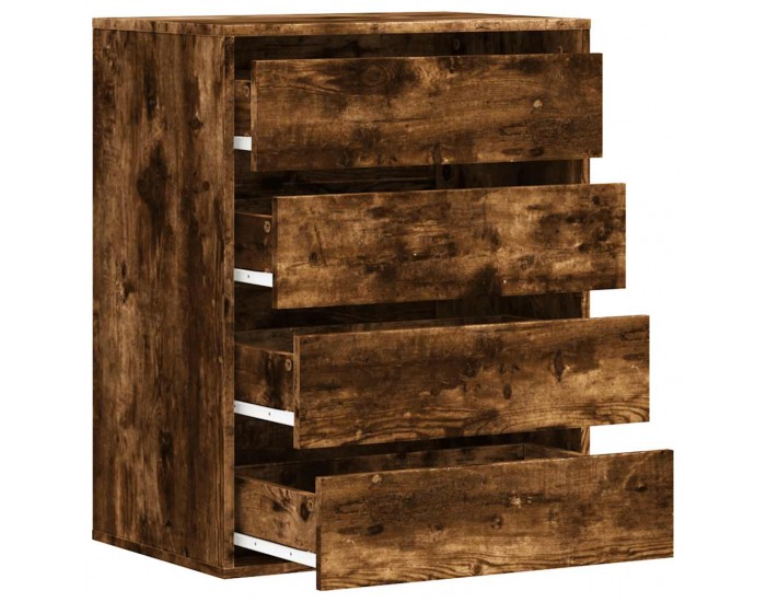 Sonata H Ъглов скрин с чекмеджета опушен дъб 60x41x76см, инженерно дърво