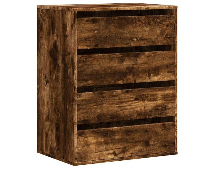 Sonata H Ъглов скрин с чекмеджета опушен дъб 60x41x76см, инженерно дърво