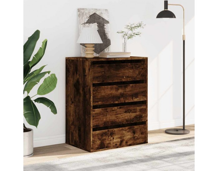 Sonata H Ъглов скрин с чекмеджета опушен дъб 60x41x76см, инженерно дърво