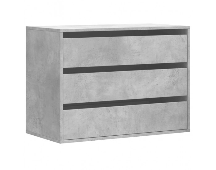 Sonata H Ъглов скрин с чекмеджета бетонно сив 80x41x58см инженерно дърво