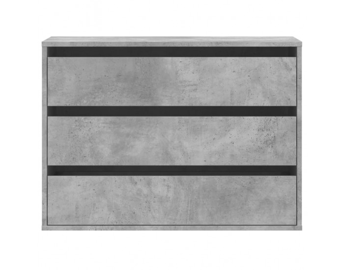 Sonata H Ъглов скрин с чекмеджета бетонно сив 80x41x58см инженерно дърво