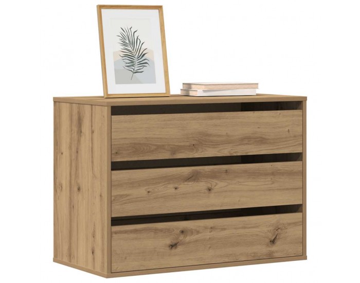 Sonata H Ъглов скрин с чекмеджета дъб артизан 80x41x58см инженерно дърво