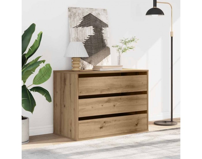Sonata H Ъглов скрин с чекмеджета дъб артизан 80x41x58см инженерно дърво