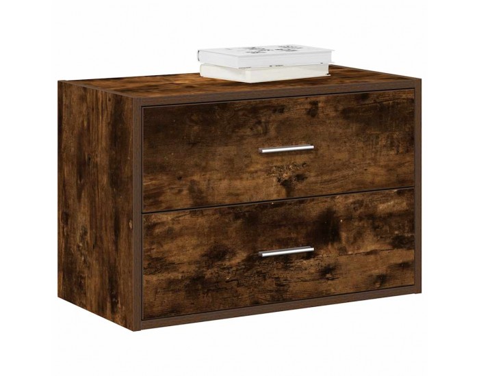 Sonata H Шкаф с 2 чекмеджета опушен дъб 60x31x40 см инженерно дърво Sonata H Шкаф с 2 чекмеджета опушен дъб 60x31x40 см инженерно дърво