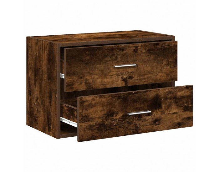 Sonata H Шкаф с 2 чекмеджета опушен дъб 60x31x40 см инженерно дърво Sonata H Шкаф с 2 чекмеджета опушен дъб 60x31x40 см инженерно дърво