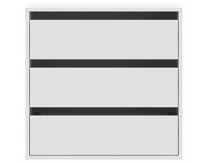 Sonata H Ъглов скрин с чекмеджета, бял, 60x41x58 см, инженерно дърво