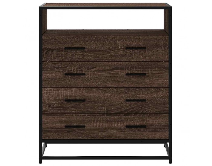 Sonata H Шкаф с чекмеджета Кафяв дъб 70x41x83,5 cm Инженерна дървесина