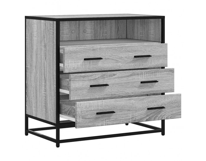 Sonata H Шкаф с чекмеджета Grey Sonoma 70x41x70 cm Инженерна дървесина